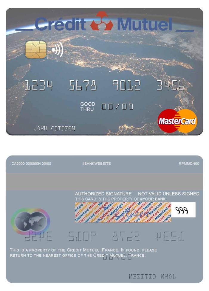 France Credit Mutuel Bank mastercard